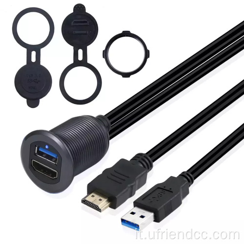 Piombo USB2.0 Dual Light LED OEM per l'auto